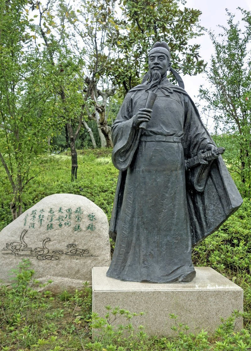 銅雕駱賓王古代名人雕塑-古代名人駱賓王銅雕 銅雕駱賓王古代名人雕塑-古代名人駱賓王銅雕高清圖片