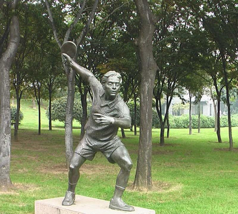銅雕打乒乓球人物-打乒乓球人物銅雕 銅雕打乒乓球人物-打乒乓球人物銅雕高清圖片