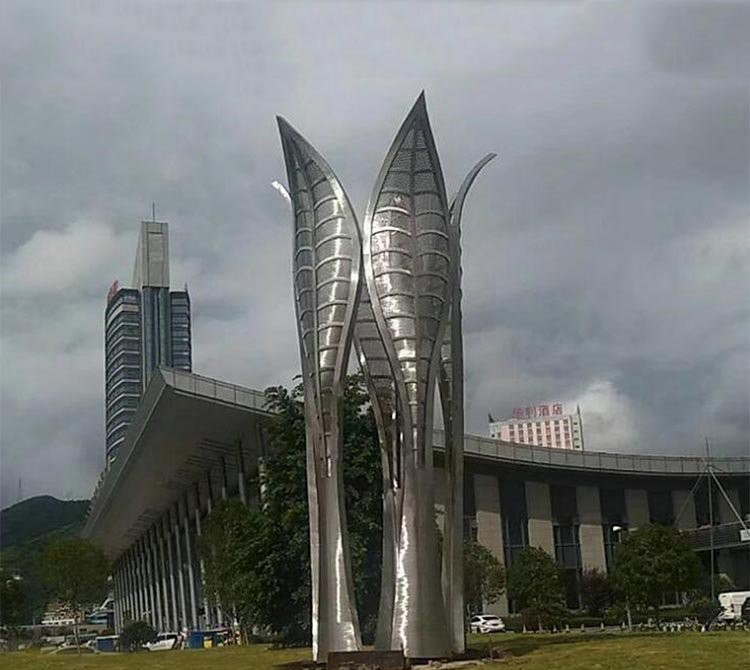 大型不銹鋼抽象樹葉雕塑-不銹鋼大型抽象樹葉雕塑 大型不銹鋼抽象樹葉雕塑-不銹鋼大型抽象樹葉雕塑