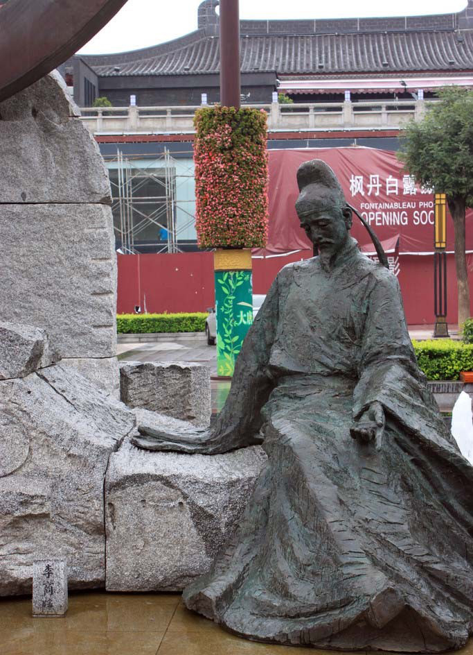 銅雕李商隱古代名人雕塑-古代名人銅雕李商隱 銅雕李商隱古代名人雕塑-古代名人銅雕李商隱高清圖片