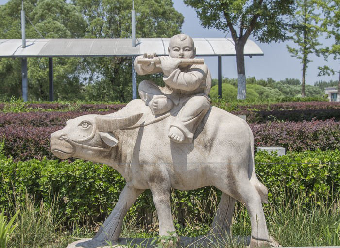 石雕牧童牛-石雕牧童牛公園雕塑 石雕牧童牛-石雕牧童牛公園雕塑