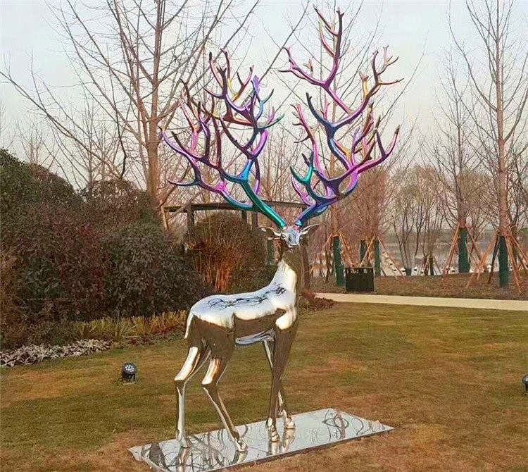 不銹鋼鏡面樹枝鹿雕塑-公園鏡面樹枝鹿雕塑 不銹鋼鏡面樹枝鹿雕塑-公園鏡面樹枝鹿雕塑