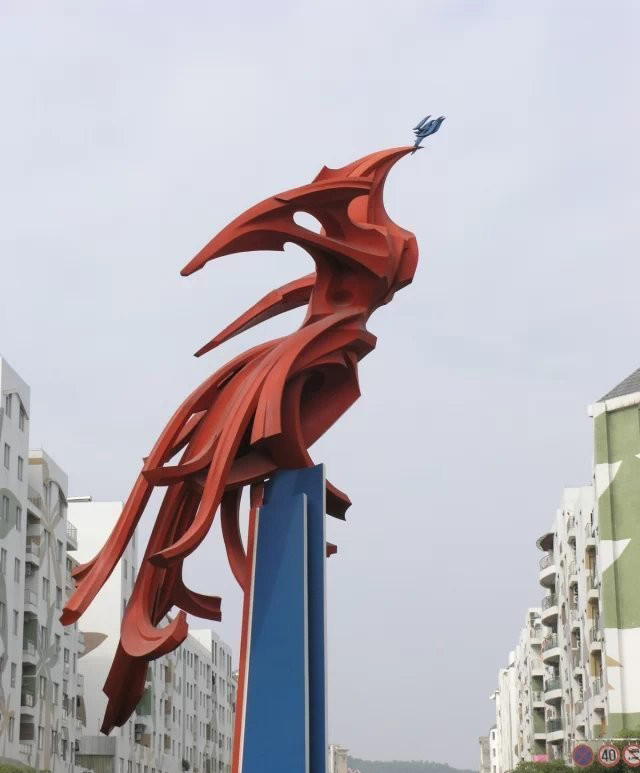 抽象不銹鋼鳳凰雕塑-小區(qū)不銹鋼抽象鳳凰雕塑 抽象不銹鋼鳳凰雕塑-小區(qū)不銹鋼抽象鳳凰雕塑高清圖片