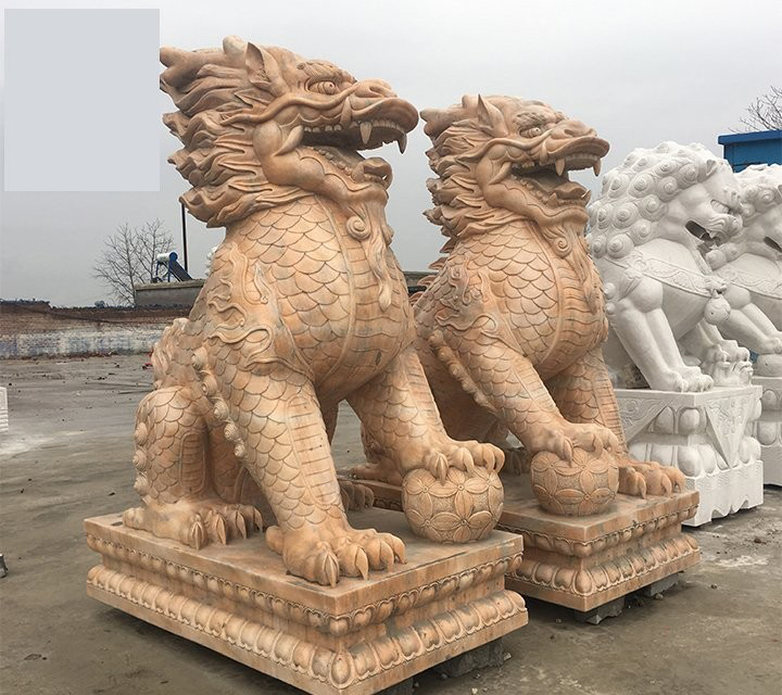 門口踩球麒麟石雕-小區酒店門口踩球麒麟石雕 門口踩球麒麟石雕-小區酒店門口踩球麒麟石雕高清圖片