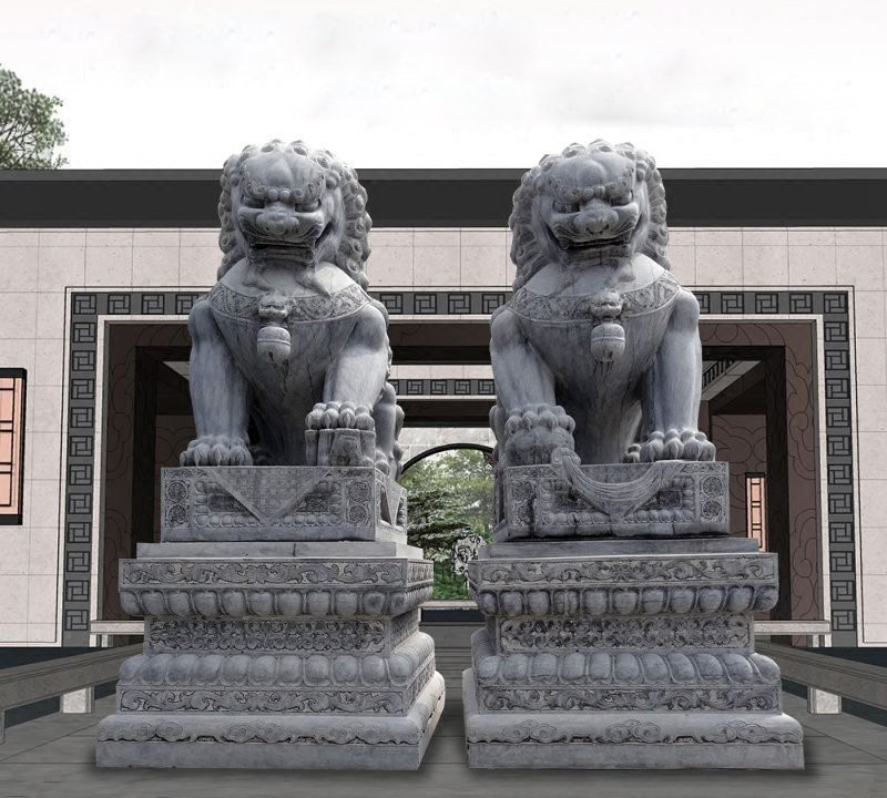 門口青石傳統獅子石雕-門口仿古傳統獅子雕塑 門口青石傳統獅子石雕-門口仿古傳統獅子雕塑