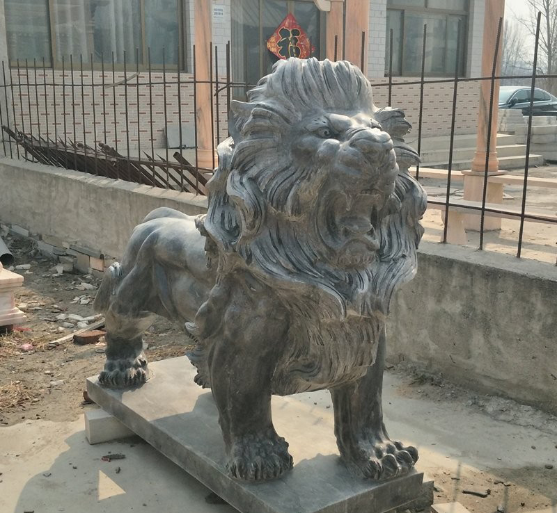 歐式青石獅子雕塑-青石西洋獅子雕塑 歐式青石獅子雕塑-青石西洋獅子雕塑高清圖片