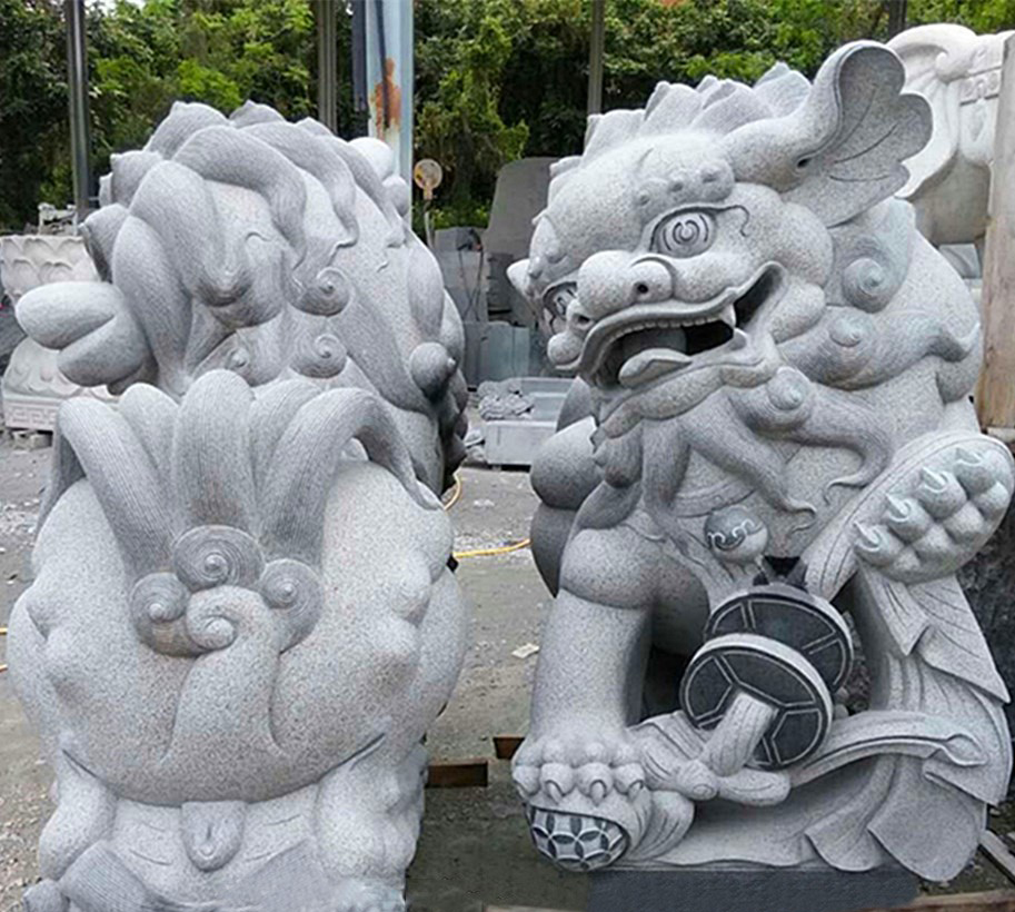 石雕獻錢獅-石雕獻錢獅南方獅子雕塑 石雕獻錢獅-石雕獻錢獅南方獅子雕塑高清圖片