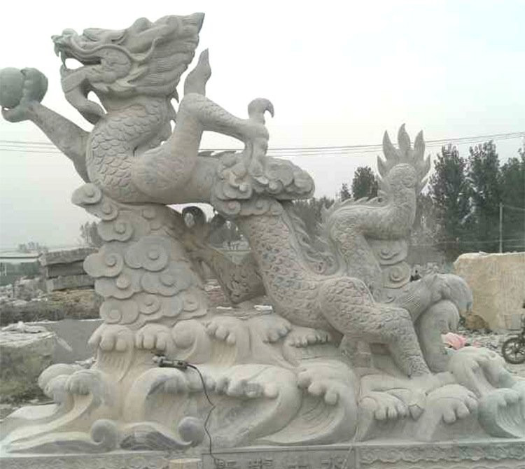 大理石雕龍-公園大理石龍石雕 大理石雕龍-公園大理石龍石雕高清圖片