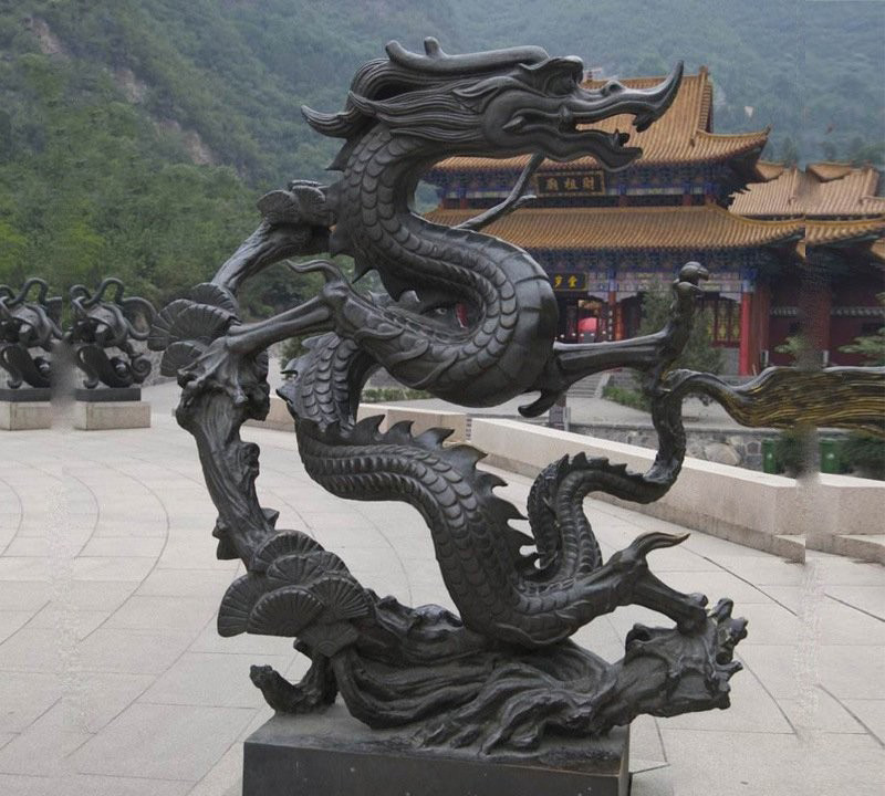 鑄銅十二生肖龍-十二生肖龍銅雕 鑄銅十二生肖龍-十二生肖龍銅雕高清圖片