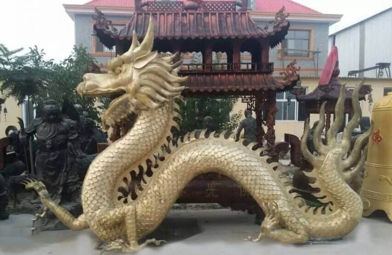 古代神獸銅雕龍-古代龍銅雕 古代神獸銅雕龍-古代龍銅雕高清圖片