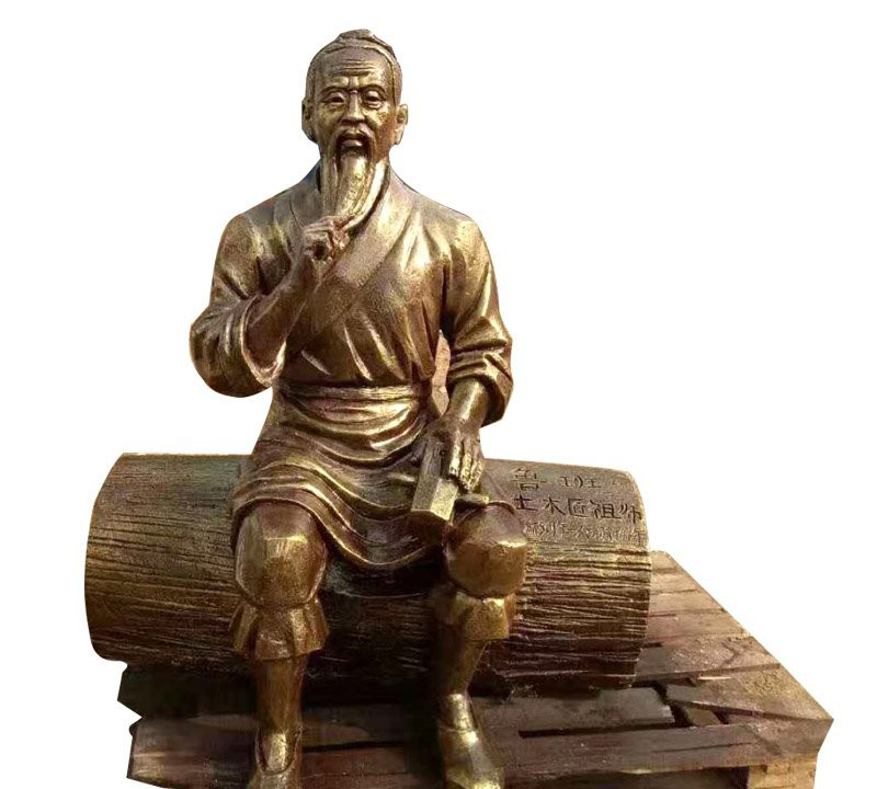 魯班銅雕塑-銅雕木匠祖師魯班 魯班銅雕塑-銅雕木匠祖師魯班高清圖片