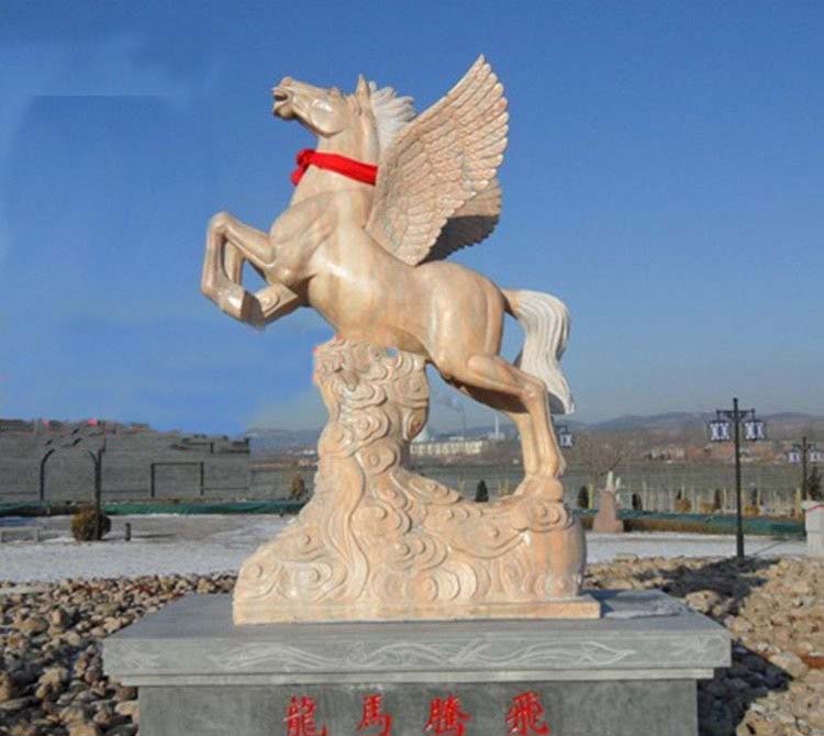 石雕飛馬-石雕馬晚霞紅龍馬飛騰雕塑 石雕飛馬-石雕馬晚霞紅龍馬飛騰雕塑