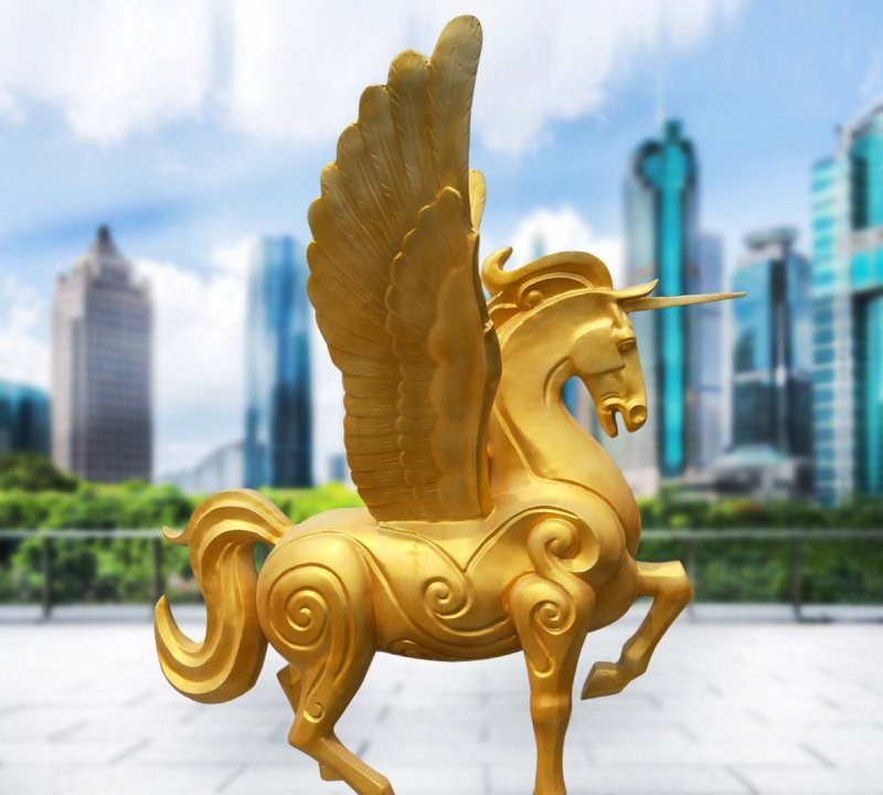 玻璃鋼仿銅飛馬獨角獸雕塑-玻璃鋼飛馬獨角獸雕塑 玻璃鋼仿銅飛馬獨角獸雕塑-玻璃鋼飛馬獨角獸雕塑