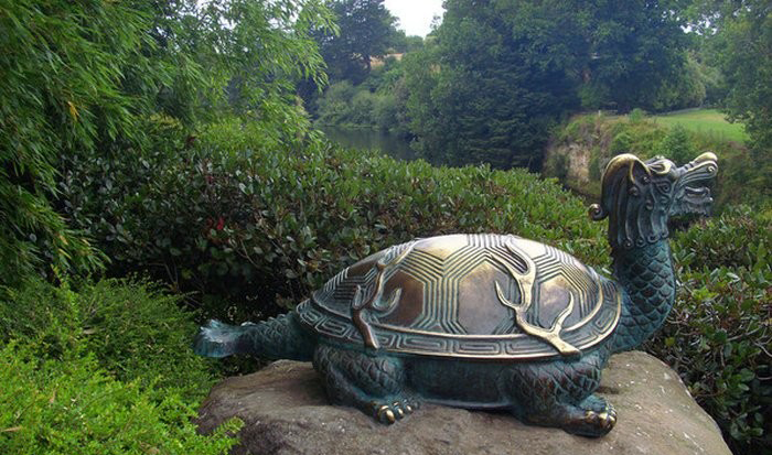 青銅龍龜古代神獸雕塑-銅雕龍龜招財(cái)神獸 青銅龍龜古代神獸雕塑-銅雕龍龜招財(cái)神獸高清圖片
