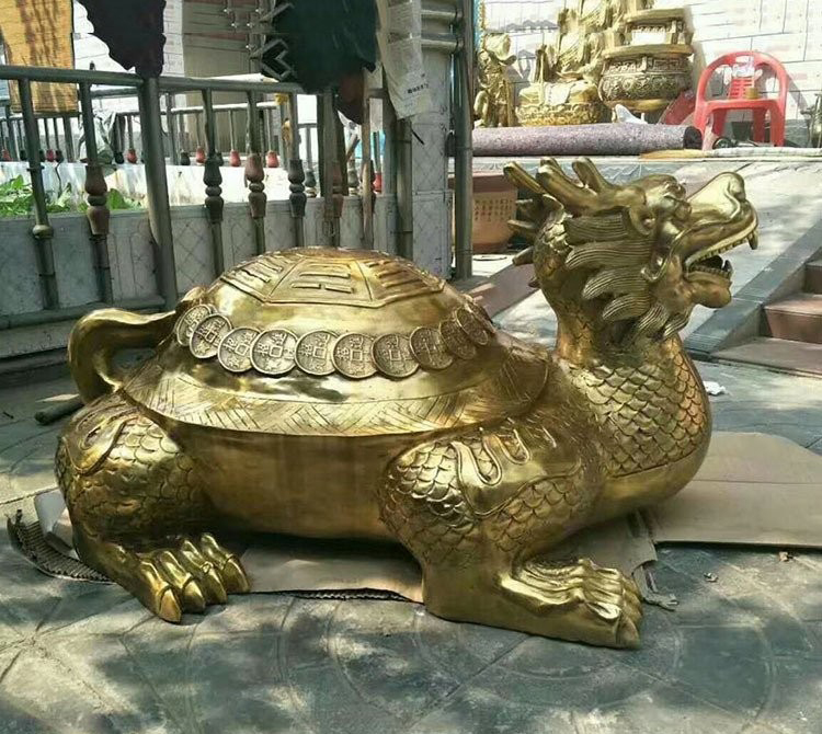 銅雕鎮宅招財龍龜-鎮宅招財龍龜銅雕 銅雕鎮宅招財龍龜-鎮宅招財龍龜銅雕高清圖片