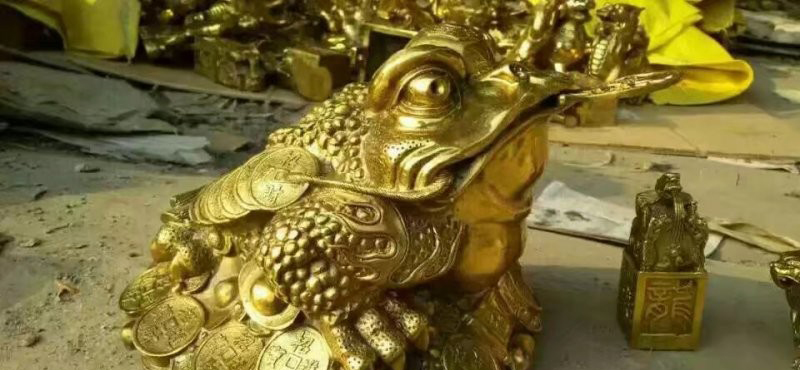 銅雕招財金蟾-招財神獸銅雕金蟾 銅雕招財金蟾-招財神獸銅雕金蟾高清圖片