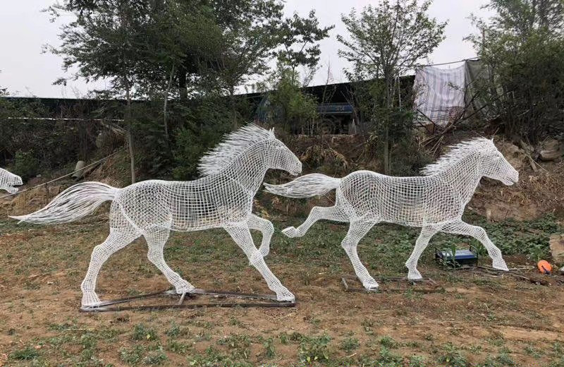 不銹鋼鏤空馬雕塑-不銹鋼鏤空馬雕塑 不銹鋼鏤空馬雕塑-不銹鋼鏤空馬雕塑高清圖片