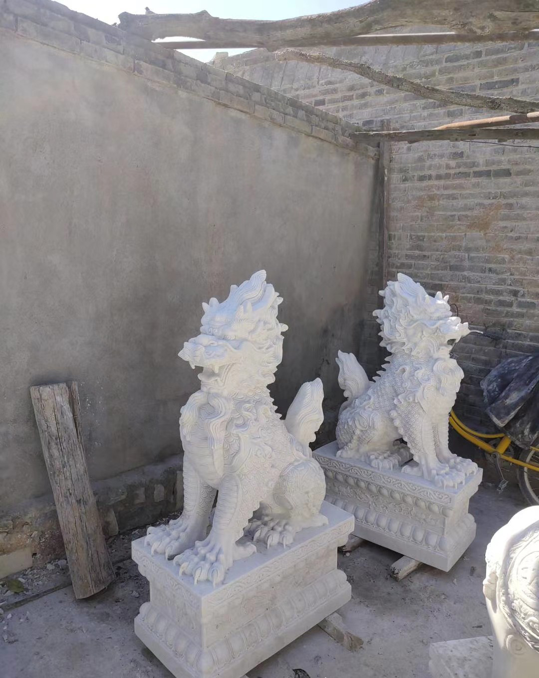 漢白玉麒麟雕塑-漢白玉麒麟雕塑 漢白玉麒麟雕塑-漢白玉麒麟雕塑高清圖片