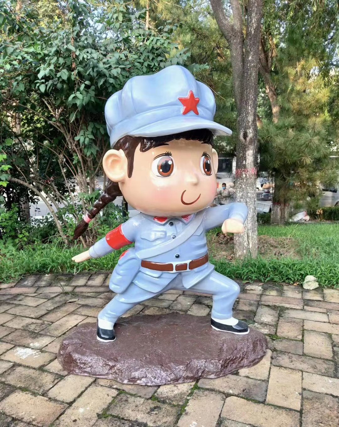 玻璃鋼卡通紅軍人物雕塑-玻璃鋼卡通紅軍人物雕塑 玻璃鋼卡通紅軍人物雕塑-玻璃鋼卡通紅軍人物雕塑
