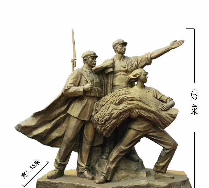秋收起義人物銅雕-秋收起義人物銅雕 秋收起義人物銅雕-秋收起義人物銅雕高清圖片