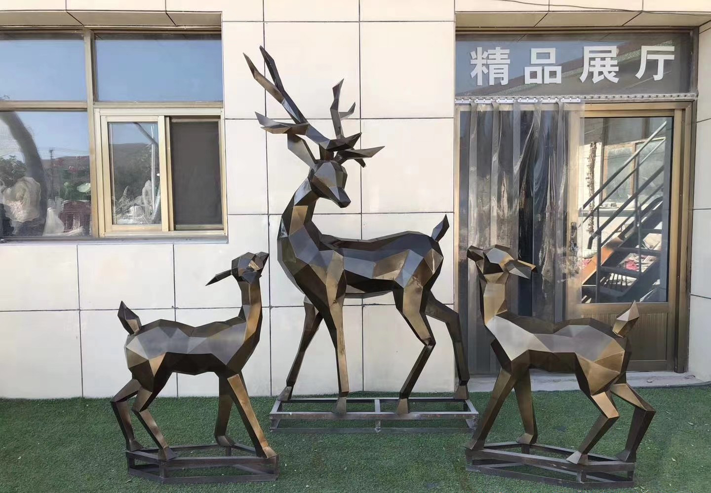 幾何鹿銅雕-幾何鹿銅雕 幾何鹿銅雕-幾何鹿銅雕