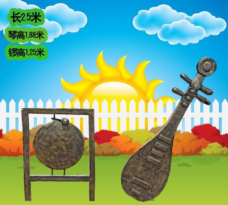 銅雕琵琶雕塑-銅雕琵琶雕塑 銅雕琵琶雕塑-銅雕琵琶雕塑高清圖片