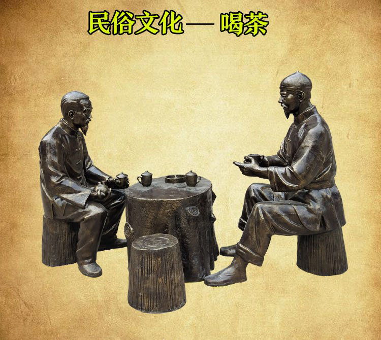 喝茶人物銅雕-喝茶人物銅雕,古代喝茶聊天人物銅雕 喝茶人物銅雕-喝茶人物銅雕,古代喝茶聊天人物銅雕高清圖片