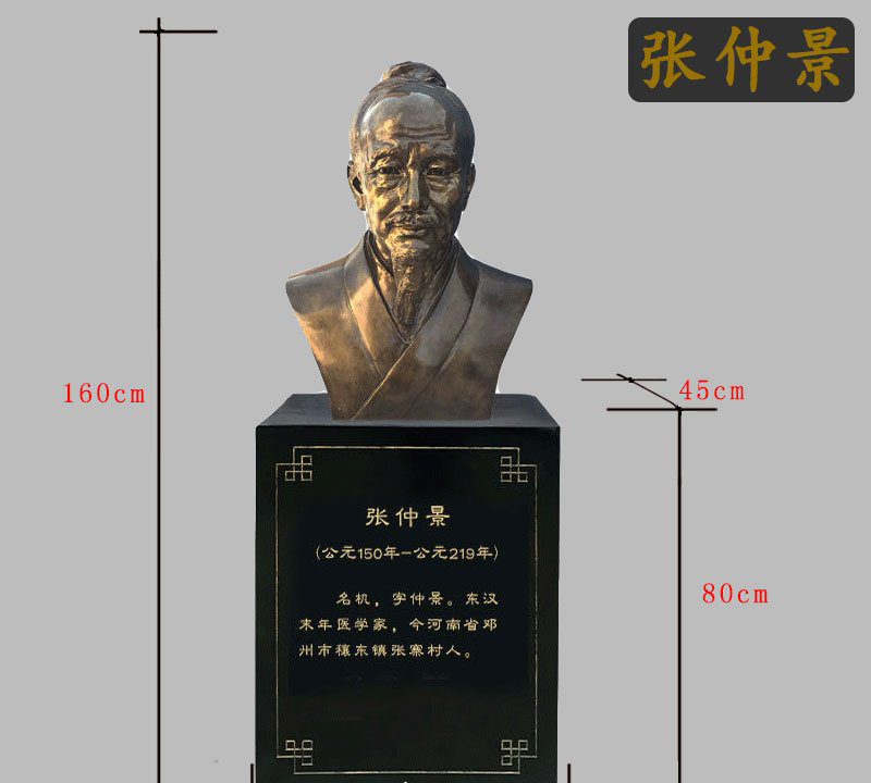 張仲景銅雕像-張仲景銅雕像,醫學家張仲景胸像 張仲景銅雕像-張仲景銅雕像,醫學家張仲景胸像