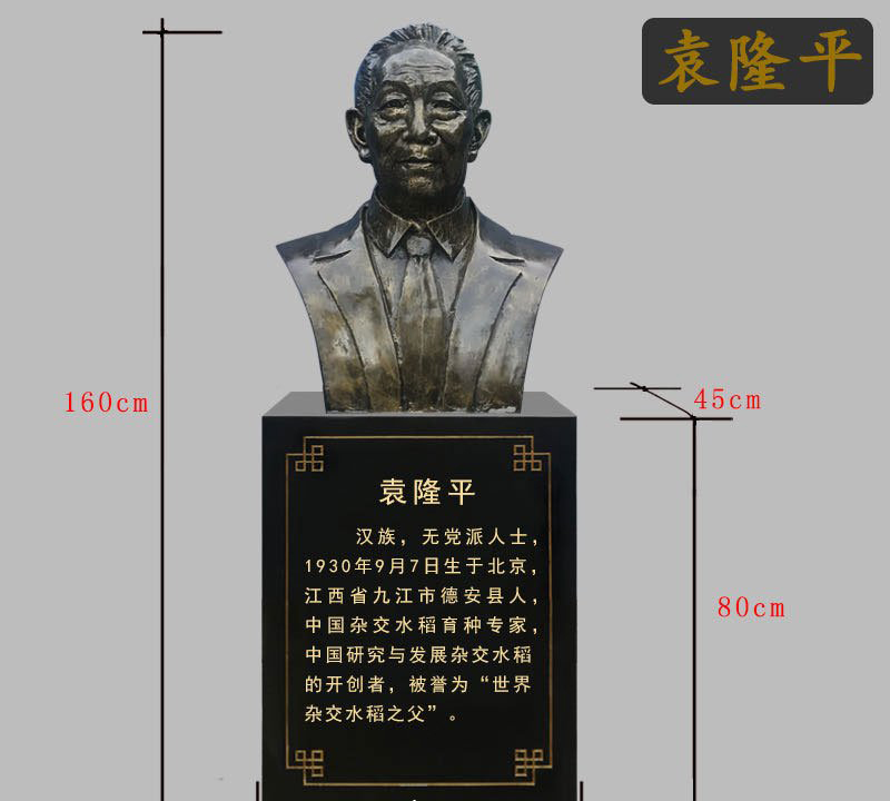 袁隆平銅雕-袁隆平銅雕,雜交水稻之父袁隆平銅雕 袁隆平銅雕-袁隆平銅雕,雜交水稻之父袁隆平銅雕高清圖片