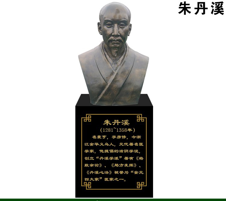 朱丹溪銅雕像-朱丹溪銅雕像，醫學家朱丹溪銅雕