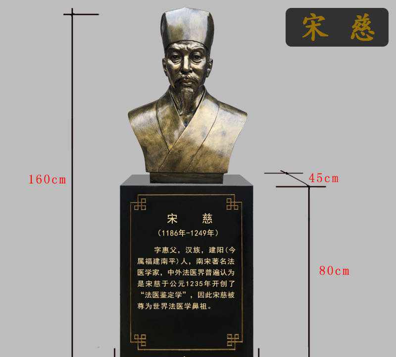 宋慈銅雕像-宋慈銅雕像,法醫學家宋慈銅雕 宋慈銅雕像-宋慈銅雕像,法醫學家宋慈銅雕高清圖片