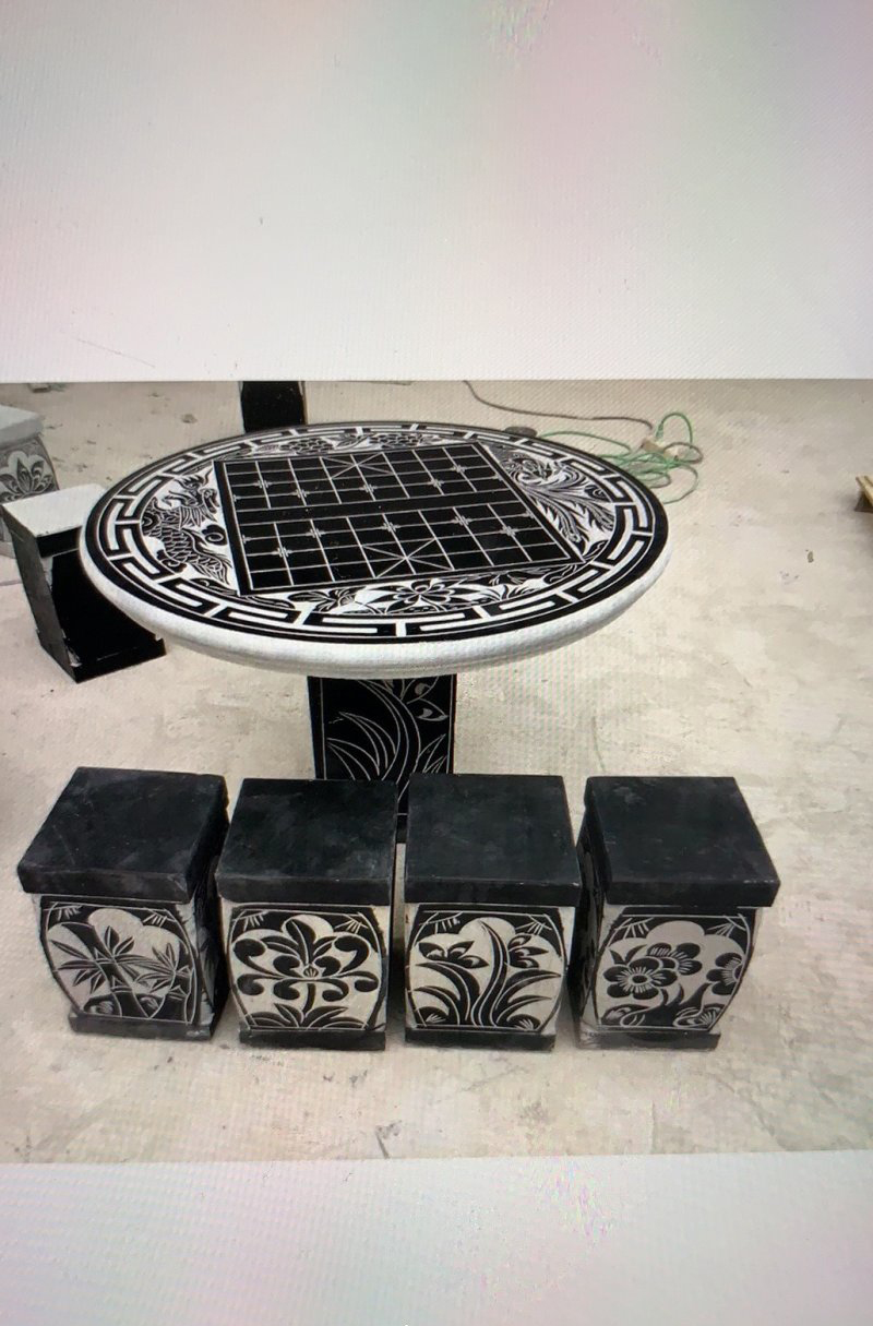 棋盤石雕桌凳-棋盤石雕桌凳,棋盤桌凳石雕 棋盤石雕桌凳-棋盤石雕桌凳,棋盤桌凳石雕高清圖片