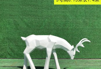 不銹鋼切面幾何鹿雕塑-不銹鋼切面幾何鹿雕塑，不銹鋼幾何鹿雕塑