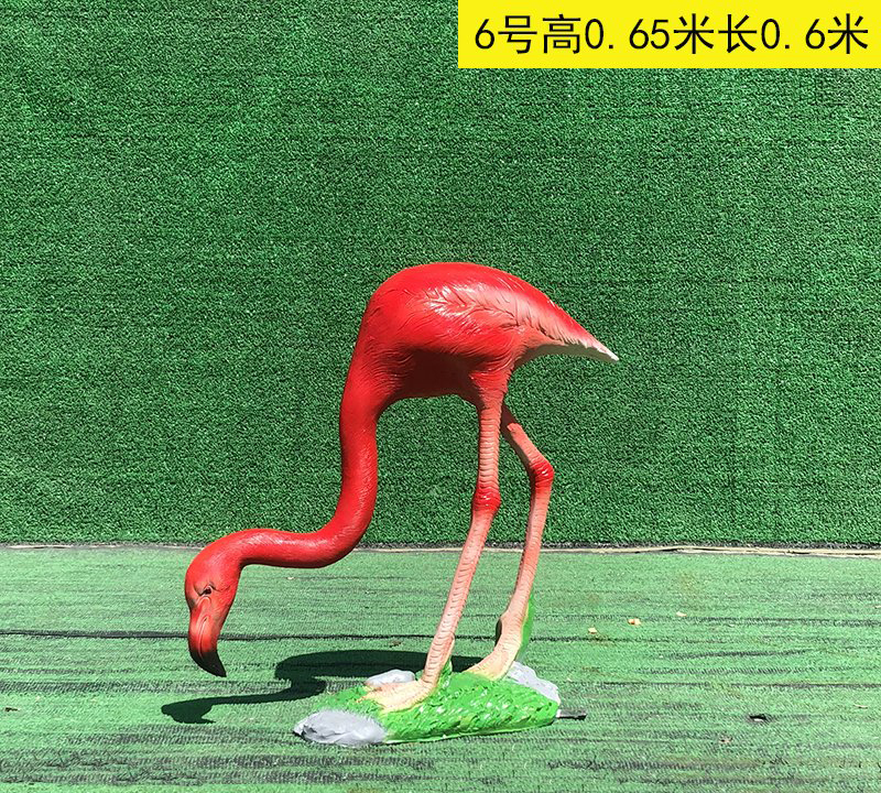 玻璃鋼火烈鳥雕塑-玻璃鋼火烈鳥雕塑，火烈鳥玻璃鋼雕塑  高清圖片