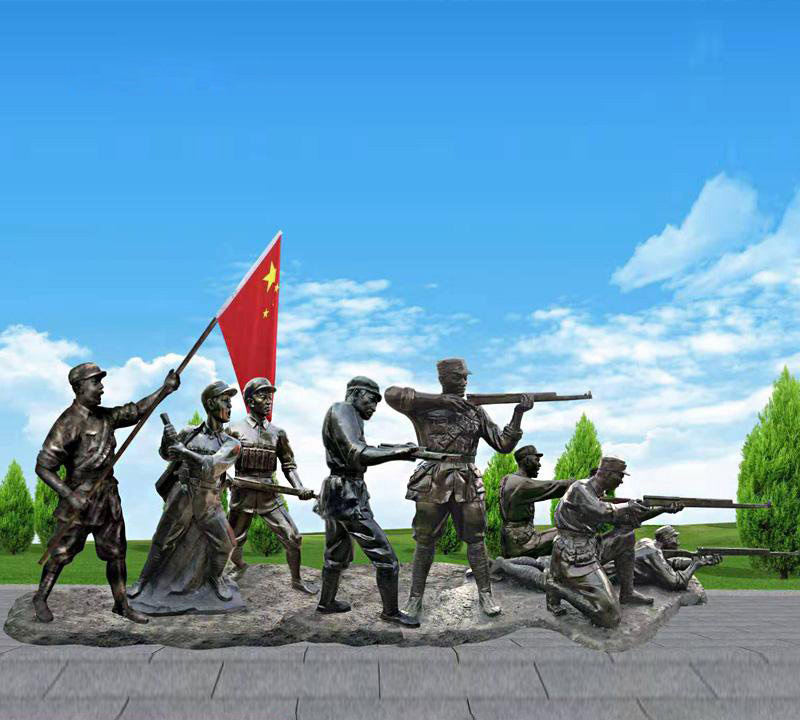 八路軍抗日沖鋒戰(zhàn)士銅雕-八路軍抗日沖鋒戰(zhàn)士銅雕