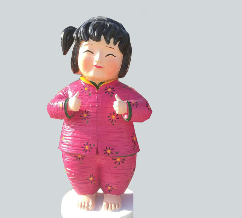 玻璃鋼卡通中國夢娃雕塑-卡通中國夢娃雕塑 玻璃鋼卡通中國夢娃雕塑-卡通中國夢娃雕塑高清圖片