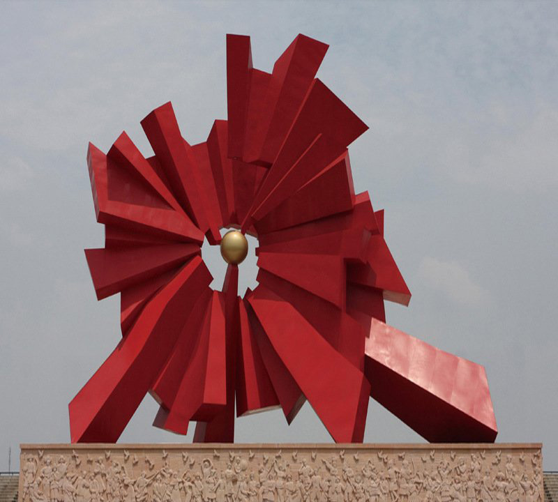 戶外大型不銹鋼標(biāo)志性建筑雕塑-不銹鋼標(biāo)志性建筑雕塑 戶外大型不銹鋼標(biāo)志性建筑雕塑-不銹鋼標(biāo)志性建筑雕塑高清圖片