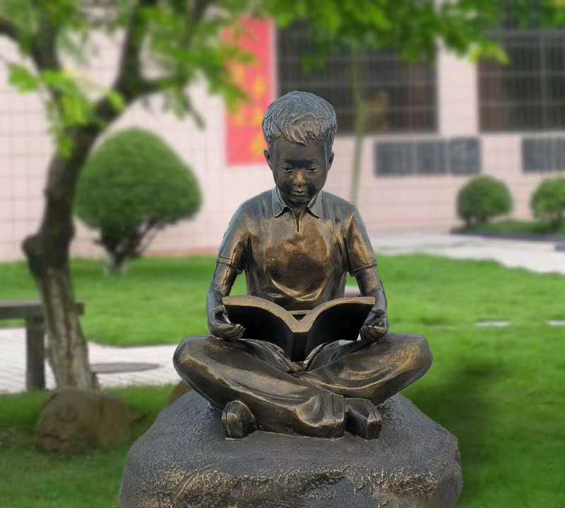 校園讀書的小男孩銅雕-校園小男孩銅雕 讀書的小男孩銅雕 校園讀書的小男孩銅雕-校園小男孩銅雕 讀書的小男孩銅雕