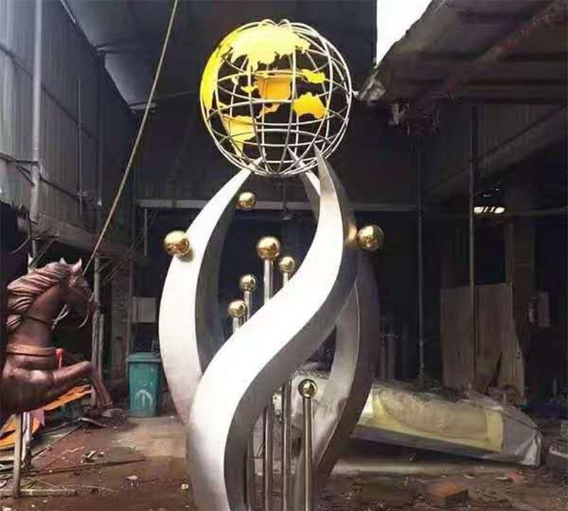 校園不銹鋼抽象萌芽地球雕塑-校園抽象萌芽地球雕塑 不銹鋼萌芽地球雕塑 校園不銹鋼抽象萌芽地球雕塑-校園抽象萌芽地球雕塑 不銹鋼萌芽地球雕塑高清圖片