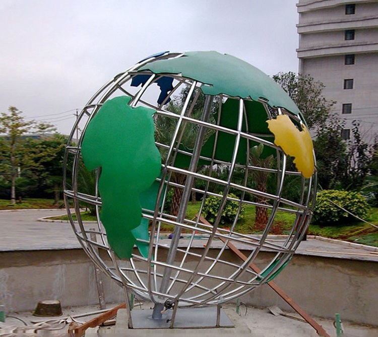 校園不銹鋼噴漆鏤空地球雕塑-校園不銹鋼地球雕塑 不銹鋼噴漆地球雕塑 校園不銹鋼噴漆鏤空地球雕塑-校園不銹鋼地球雕塑 不銹鋼噴漆地球雕塑高清圖片