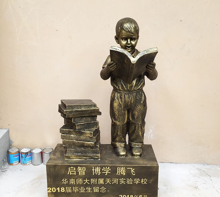 校園玻璃鋼仿銅讀書兒童雕塑-校園讀書兒童雕塑 玻璃鋼仿銅兒童雕塑 校園玻璃鋼仿銅讀書兒童雕塑-校園讀書兒童雕塑 玻璃鋼仿銅兒童雕塑