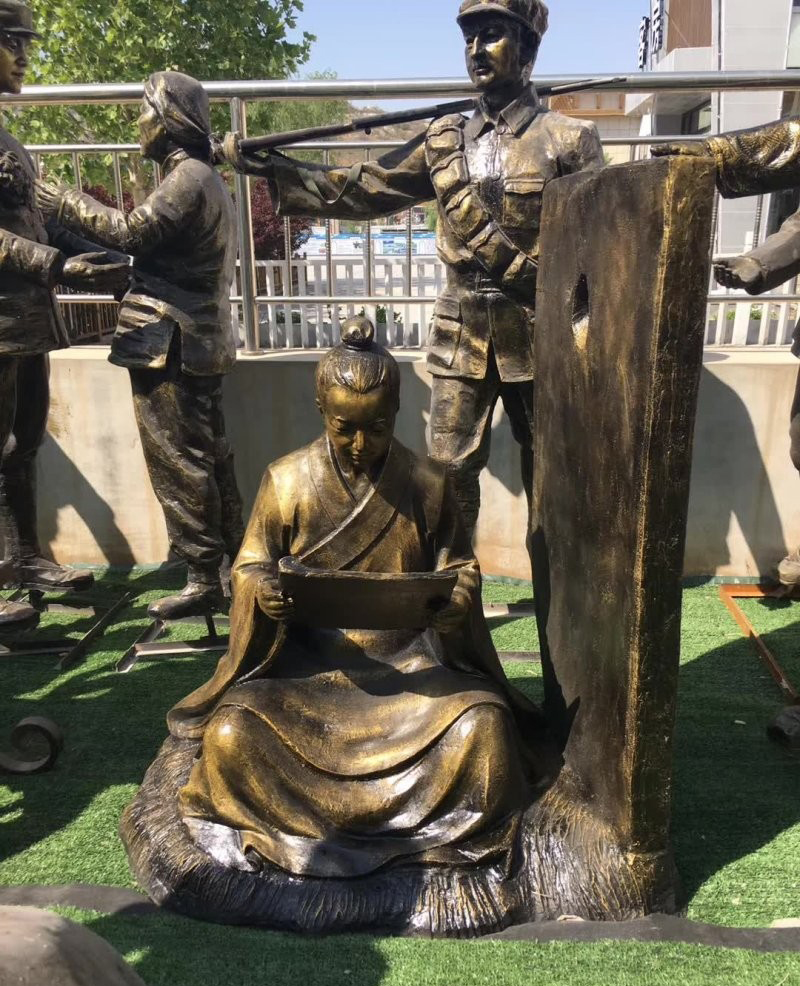 校園鑿壁借光人物銅雕-校園人物銅雕 鑿壁借光銅雕 校園鑿壁借光人物銅雕-校園人物銅雕 鑿壁借光銅雕高清圖片