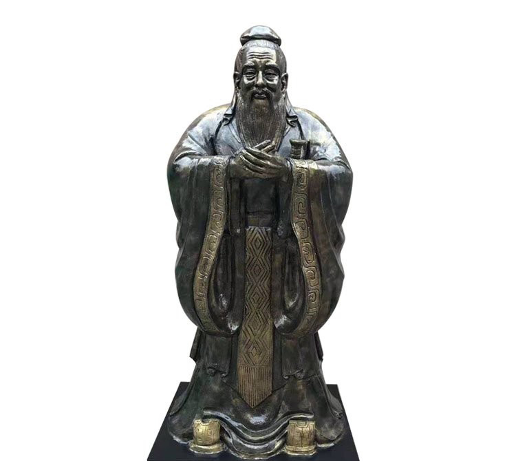 校園名人玻璃鋼仿銅孔子雕塑-校園孔子雕塑 玻璃鋼仿銅孔子 校園名人玻璃鋼仿銅孔子雕塑-校園孔子雕塑 玻璃鋼仿銅孔子高清圖片