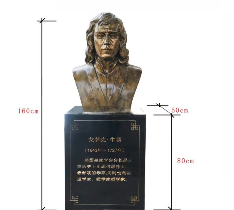 校園名人牛頓頭像銅雕-校園名人銅雕 牛頓頭像銅雕 校園名人牛頓頭像銅雕-校園名人銅雕 牛頓頭像銅雕高清圖片