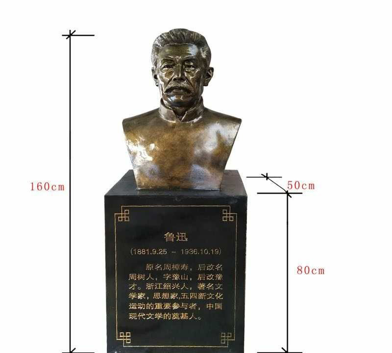 魯迅頭像校園銅雕-魯迅銅雕 校園銅雕 魯迅頭像校園銅雕-魯迅銅雕 校園銅雕高清圖片
