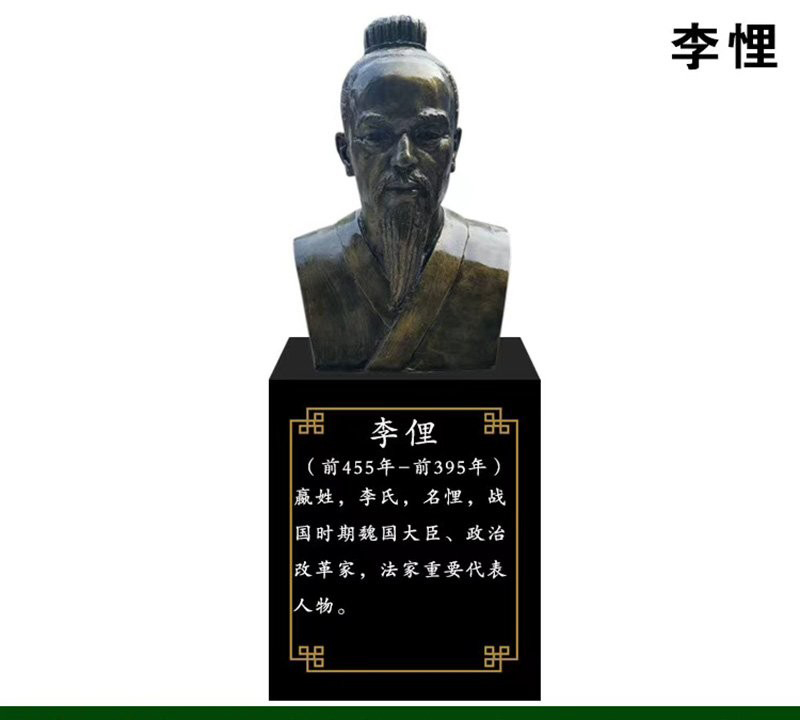校園古代名人李悝頭像銅雕-校園李悝銅雕 李悝頭像銅雕 校園古代名人李悝頭像銅雕-校園李悝銅雕 李悝頭像銅雕高清圖片