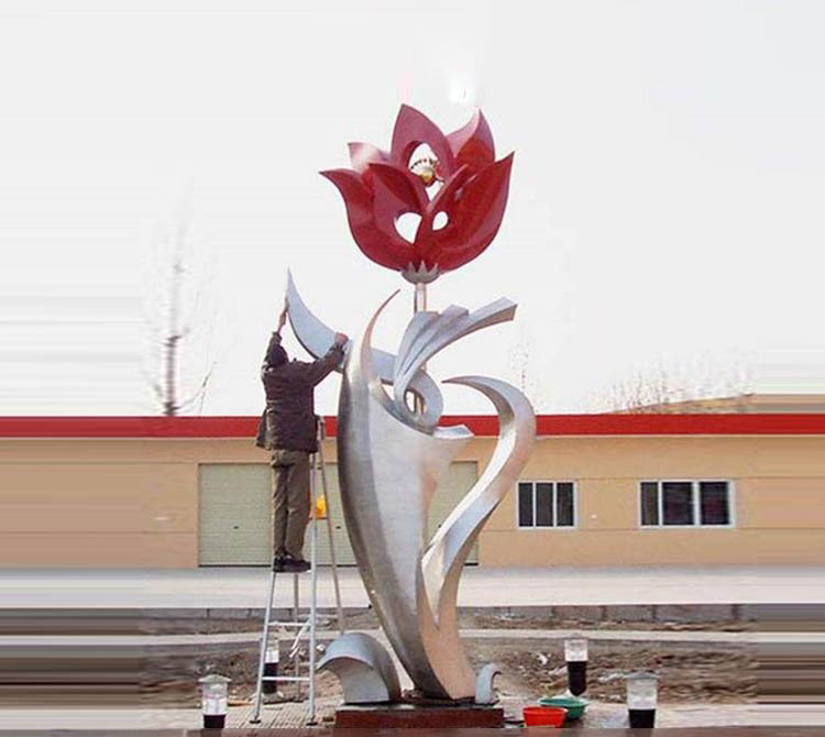校園不銹鋼抽象花朵綻放雕塑-校園不銹鋼花朵雕塑 不銹鋼抽象花朵雕塑 校園不銹鋼抽象花朵綻放雕塑-校園不銹鋼花朵雕塑 不銹鋼抽象花朵雕塑高清圖片