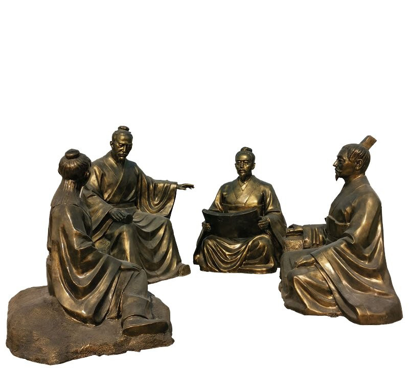校園古代名人荀子講學銅雕-校園古代名人銅雕 荀子講學銅雕 校園古代名人荀子講學銅雕-校園古代名人銅雕 荀子講學銅雕高清圖片