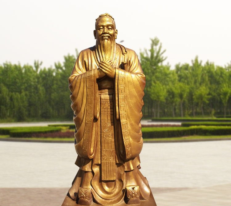 鑄銅校園孔子圣像-校園孔子圣像 鑄銅孔子圣像 鑄銅校園孔子圣像-校園孔子圣像 鑄銅孔子圣像高清圖片