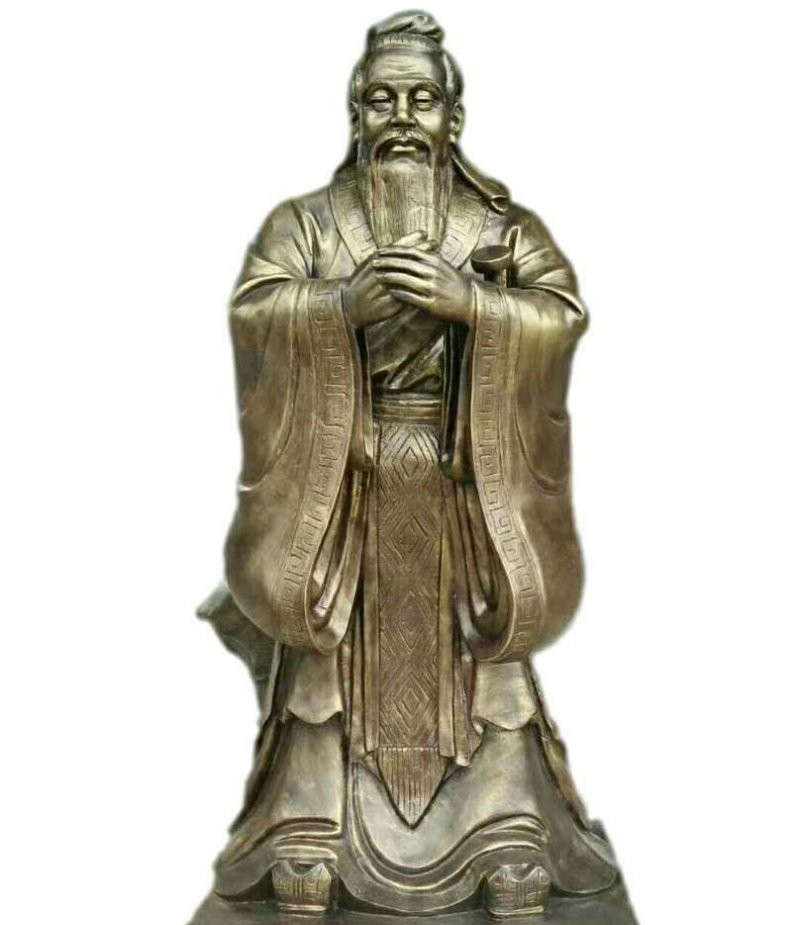 校園古代名人孔子銅雕-校園孔子銅雕 古代名人銅雕 校園古代名人孔子銅雕-校園孔子銅雕 古代名人銅雕高清圖片
